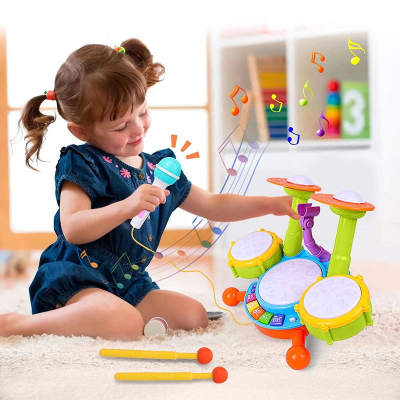 Batería para niños pequeños | Juguetes musicales educativos