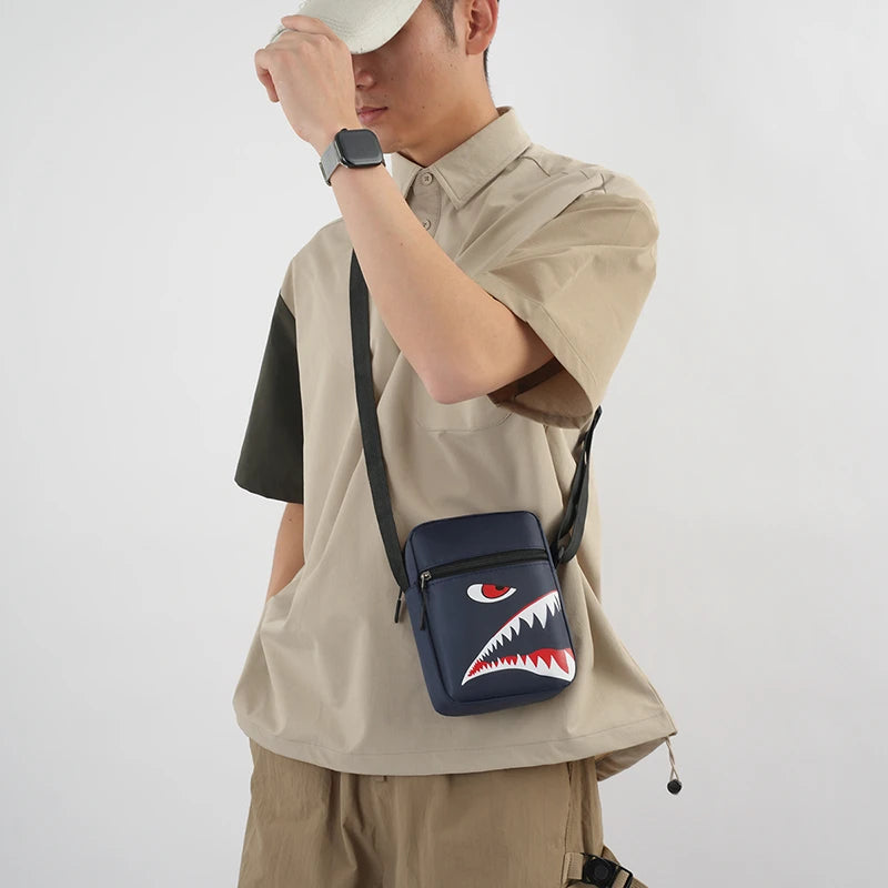 Men's Casual Oxford Crossbody Bag | Stylish Adjustable Travel Pouch