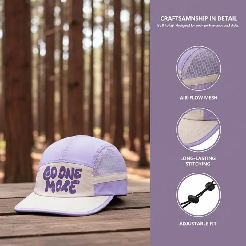 Short Brim Baseball Cap Japanese Fashion Adjustable Quick Drying UV Protection Hat for Outdoor Activities