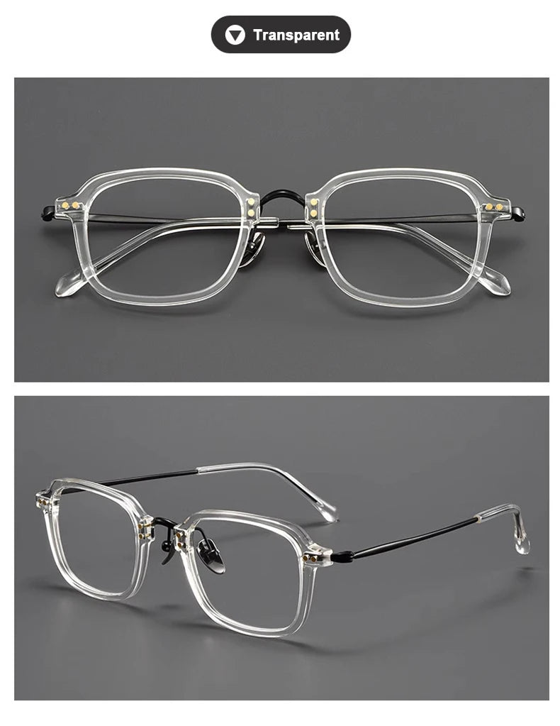 Ultra-Light Retro Square Frame Glasses | Stylish Eyewear for Trendsetters