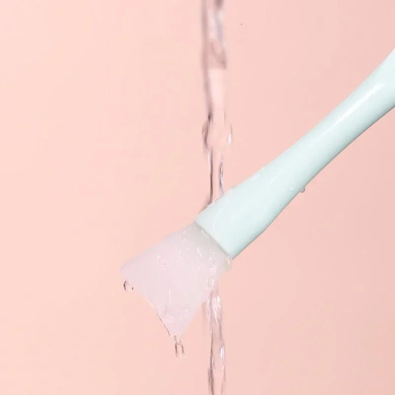 Dual-Use Silicone Facial Mask Brush with Scraper | Perfect Beauty Tool