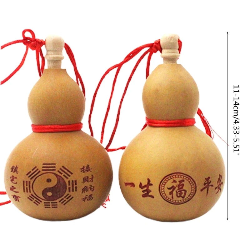 Mini Wine Gourd Ornament | Traditional Carving for Festivities