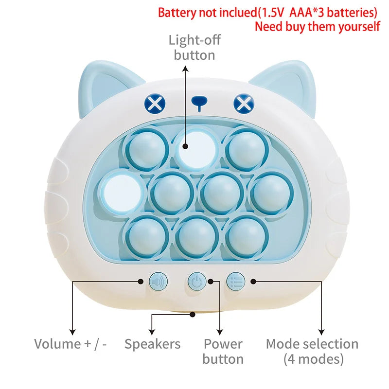 Light Up Push Electronic Puzzle Console | Fun Fidget Toy