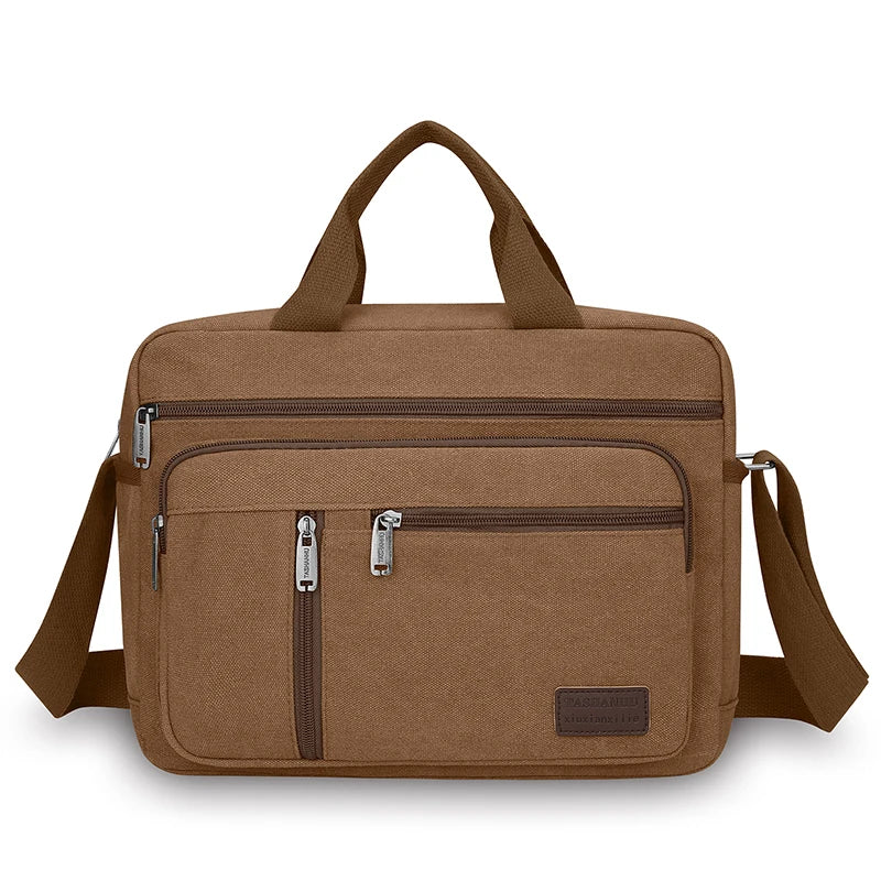Men's Casual Canvas Shoulder Bag | Lightweight Crossbody Tote