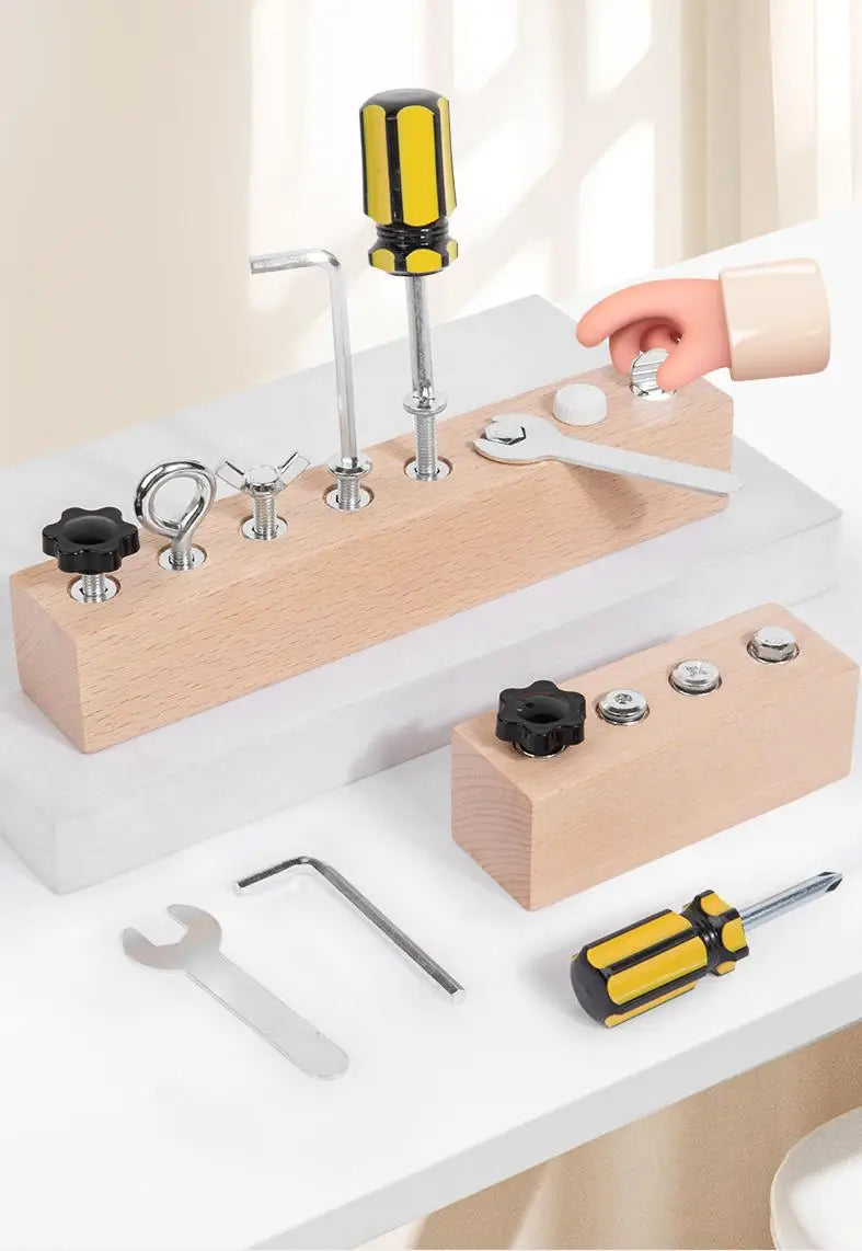 Kids Wooden Screw Nut Disassembly Toy | Montessori Learning