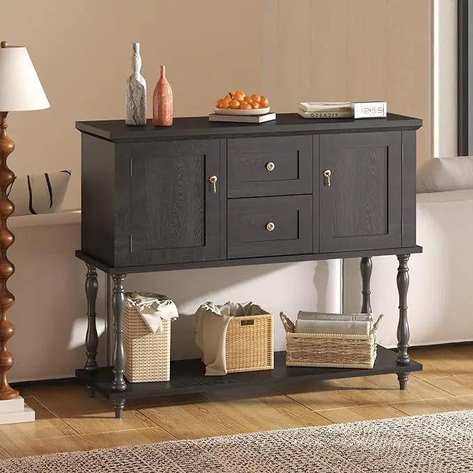 Farmhouse Console Table with Drawers | Stylish Entryway Storage