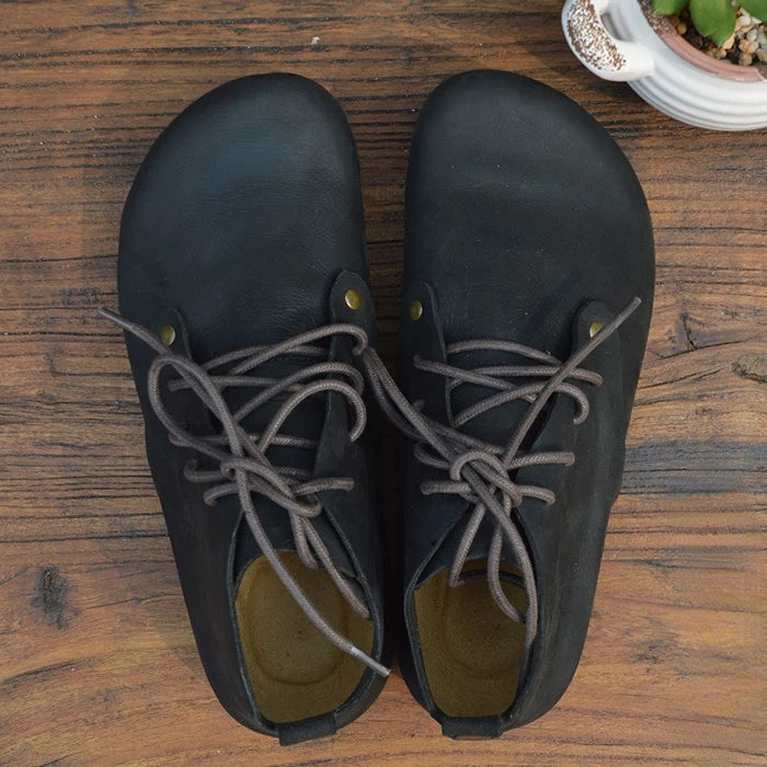 Handmade Genuine Leather High Top Women's Shoes | Stylish Casual Footwear