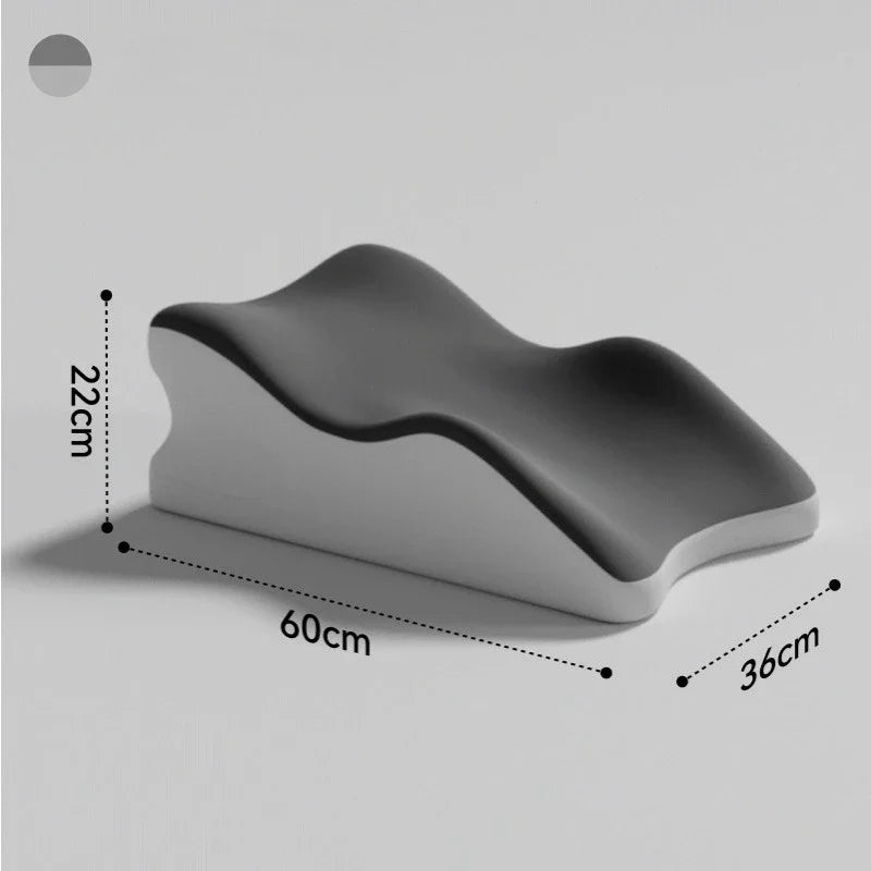 Ergonomic Bedhead Backrest Cushion — Memory Foam Bed Pillow for Prone Sleeping and Neck Support