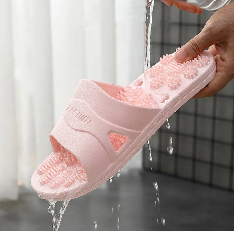 Women & Men Massage Slippers | Soft Non-Slip Indoor Slides