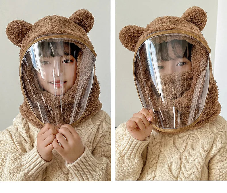 Unisex Windproof Full Face Mask Beanie | Warm Fleece Winter Hat