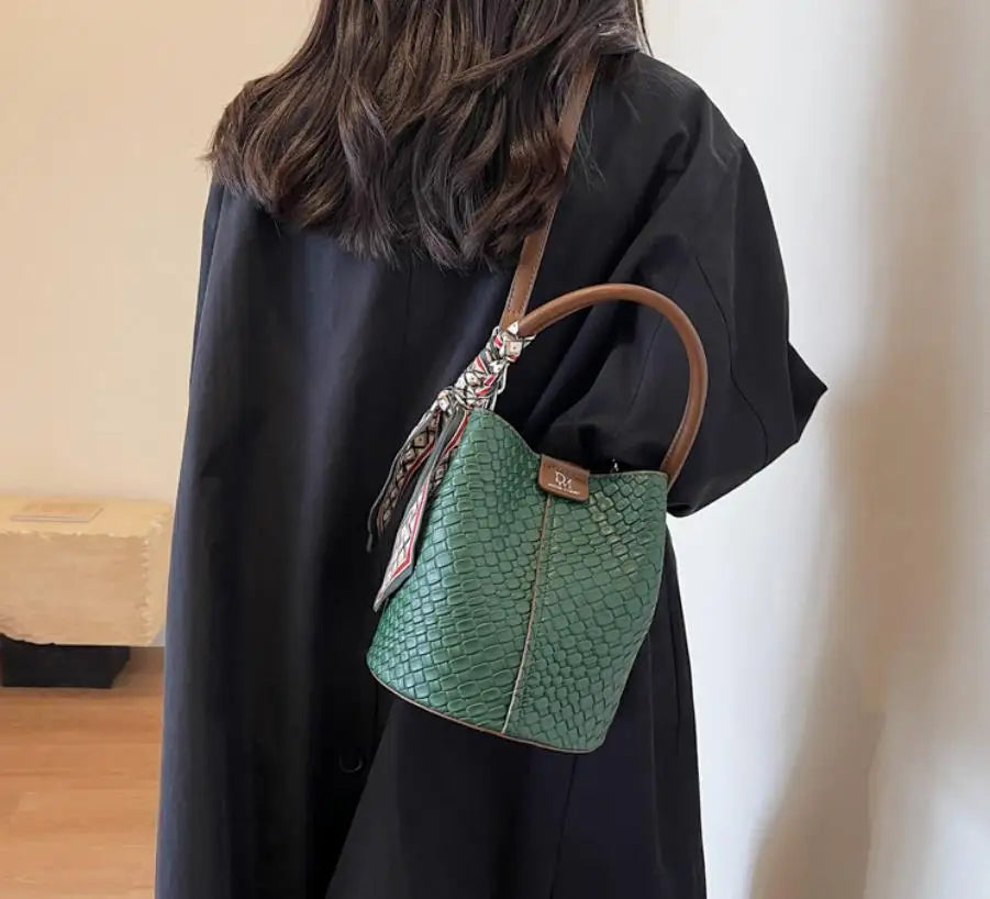 Bolso de cubo chic para mujer | Bolso de mano tejido de moda para cada ocasión