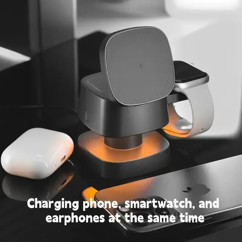 3-in-1 Foldable Wireless Charger | Fast Charging for All Devices