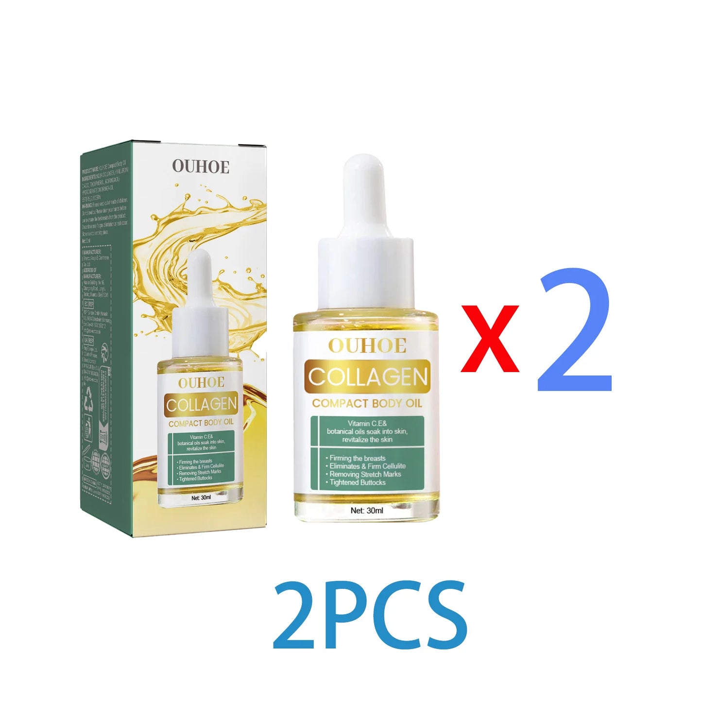 Collagen Body Oil for Skin Tightening & Firming Treatment