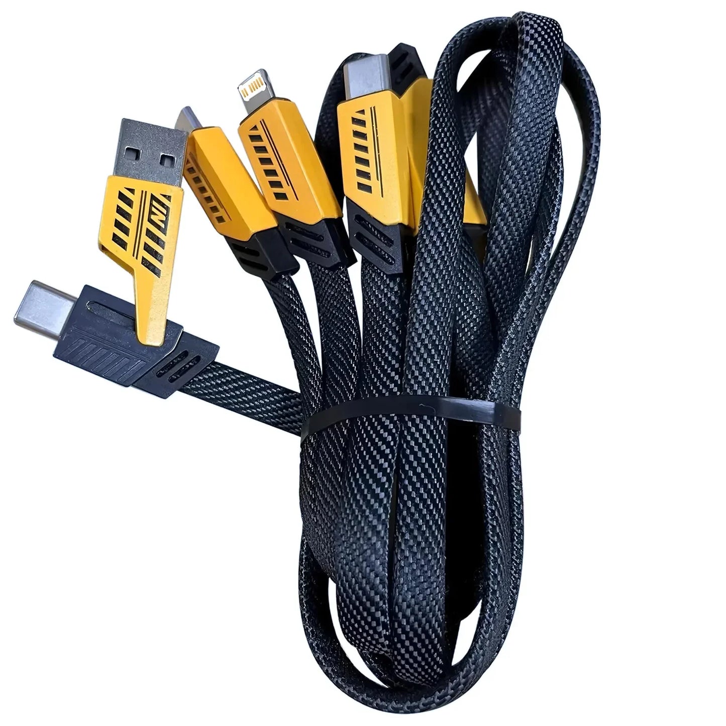3-in-2 Fast Charging Cord - Multi USB Charger Cable 1.2m