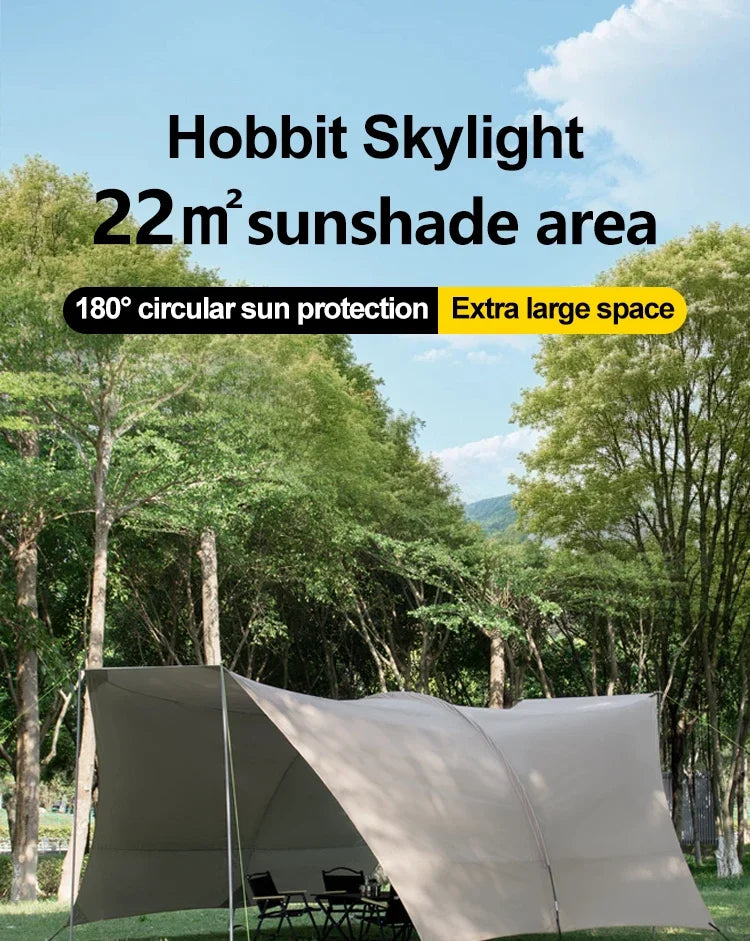 Portable Waterproof Car Awning Tent | UV Sun Shelter for Camping