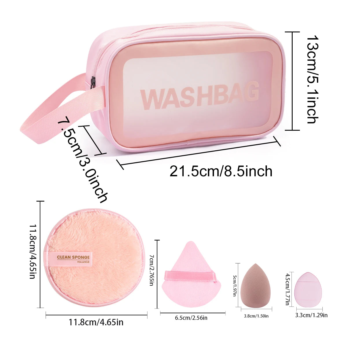 27 Piece Makeup Brush Set | Complete Beauty Kit with Travel Bag