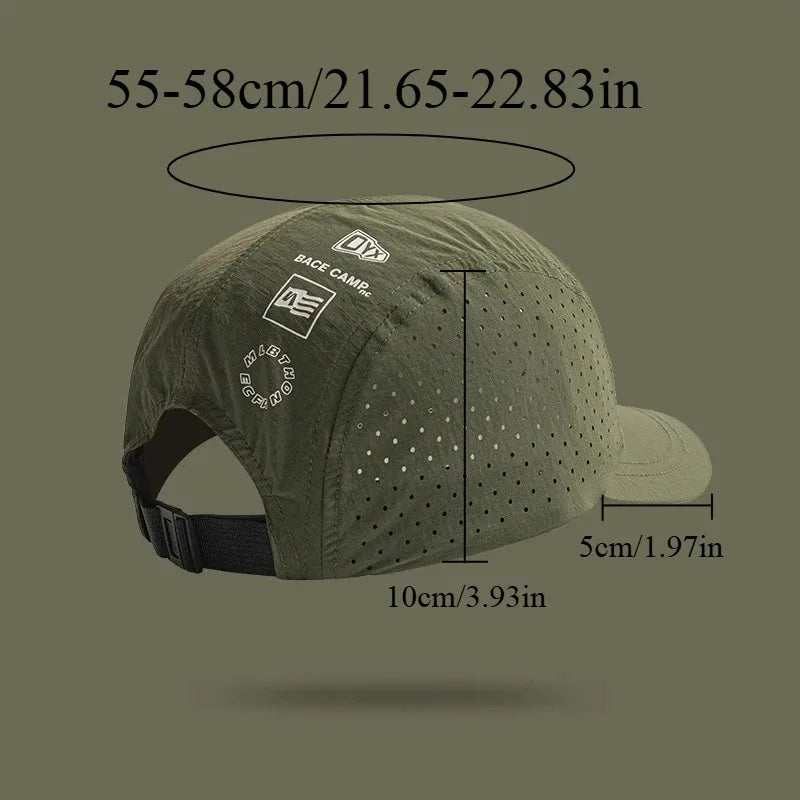 Summer Hiking Hat UV Protection Sunshade Camping Breathable Outdoor Camping Caps Fashion Lightweight Quick Drying Cycling Caps