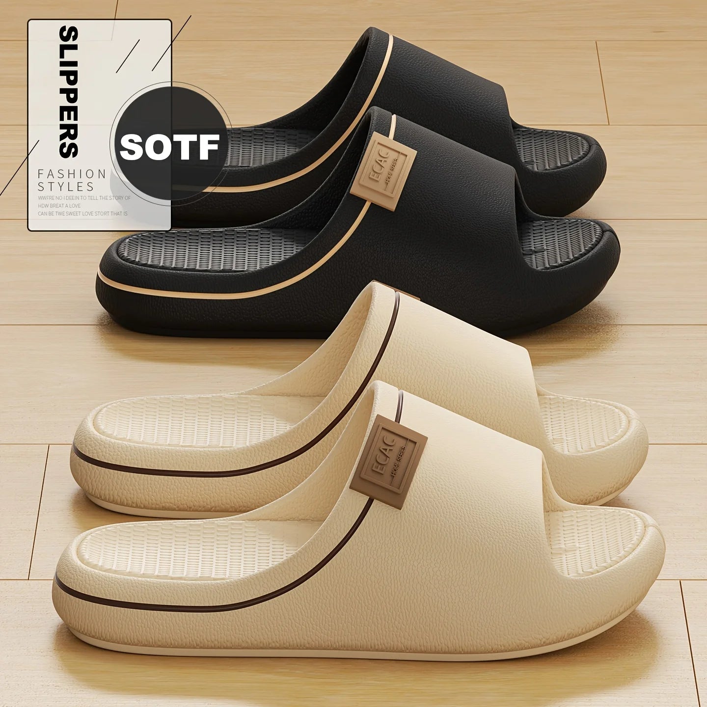Unisex Summer EVA Slippers | Soft Non-Slip Slides for Home Comfort