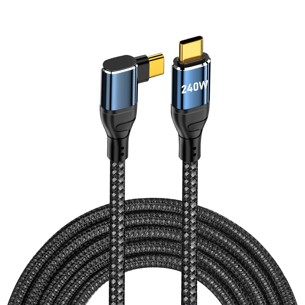 240W USB Type C Fast Charge Cable | Compatible with Phones & Laptops