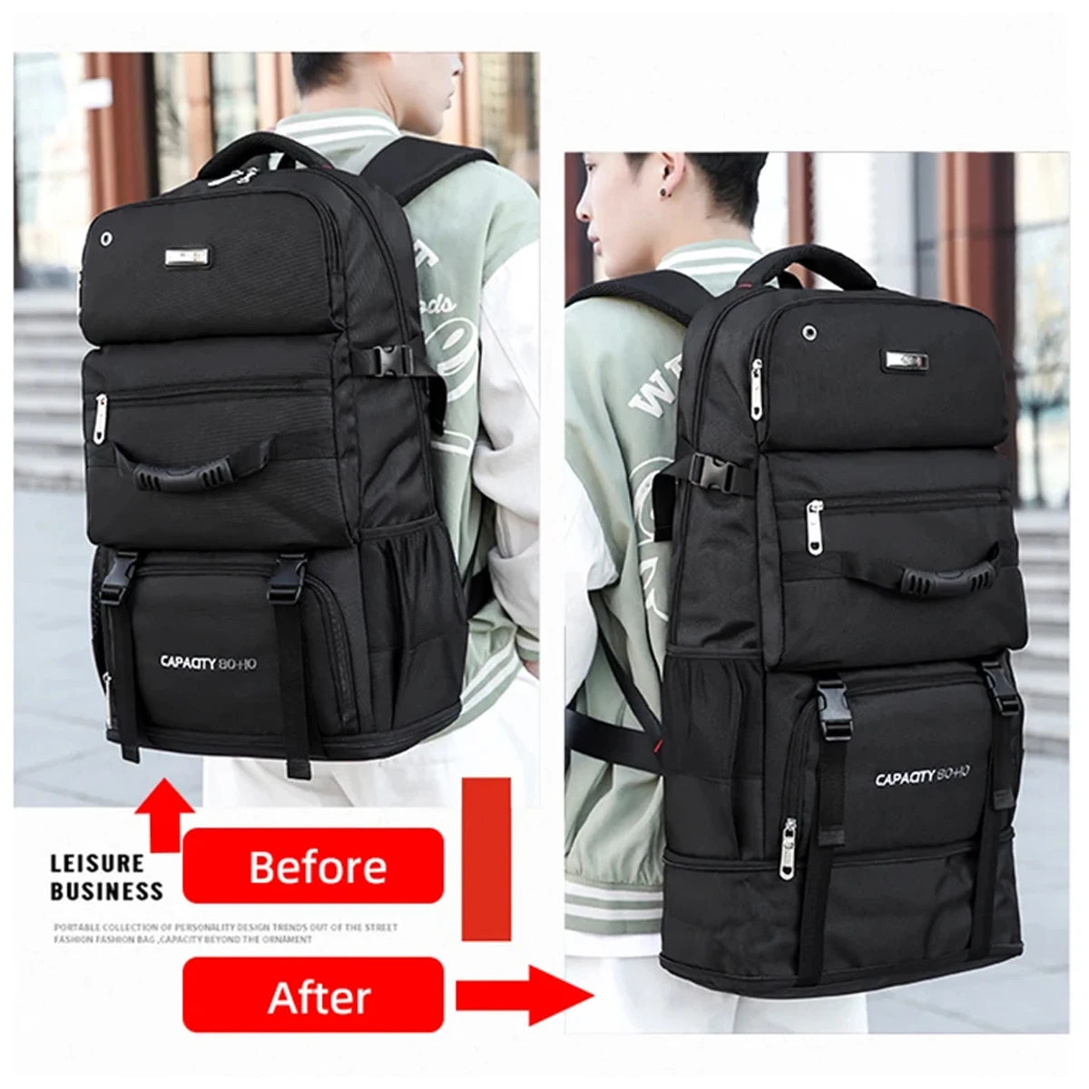 90-Liter Large Capacity Backpack for Travel & Camping Adventures
