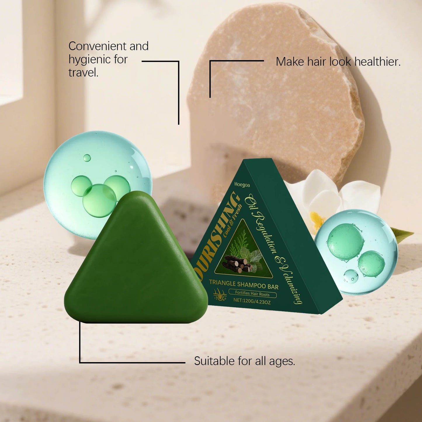 Herbal Nourishing Shampoo Bar | Smooth, Shiny, & Refreshing Hair