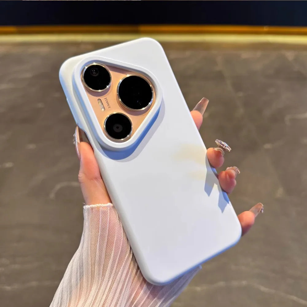 Liquid Silicone Phone Case For Huawei Pura 80 Pro Pura 70 P60 P50 P40 P30 Pro Mate 70 60 50 Luxury Soft Skin Smooth Cover Funda