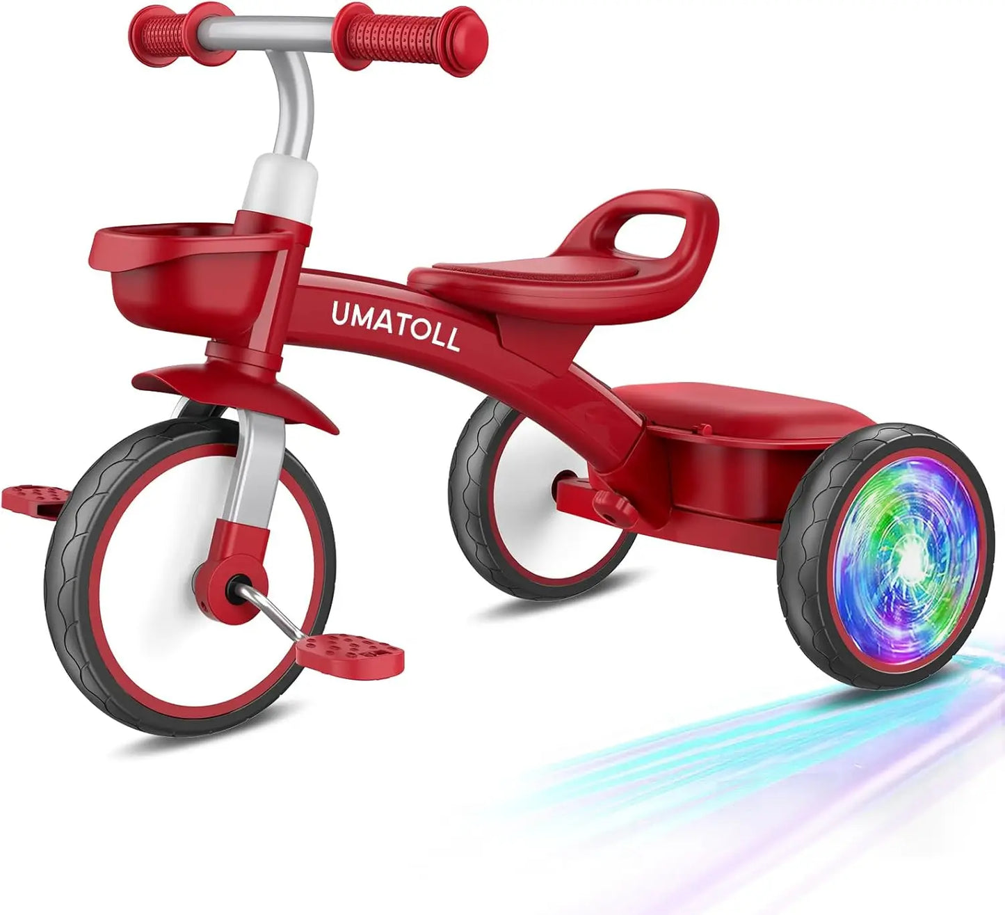 Adjustable Toddler Tricycle with Light-Up Wheels | Fun for Kids