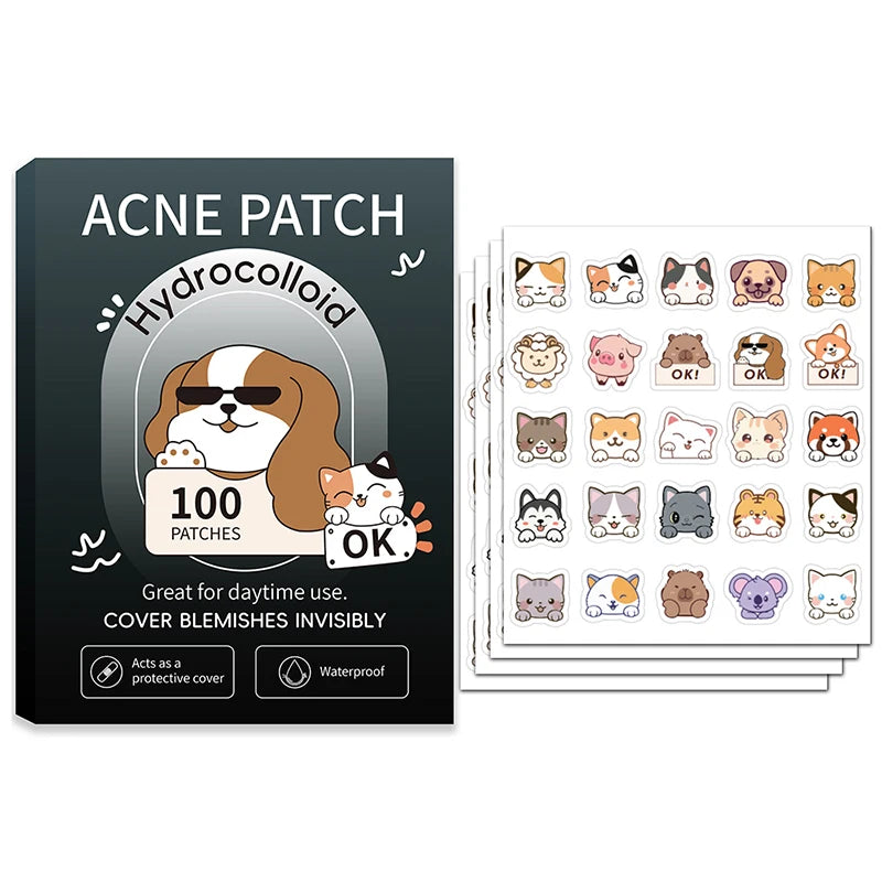 100pcs Invisible Acne Pimple Patches for Rapid Skin Healing