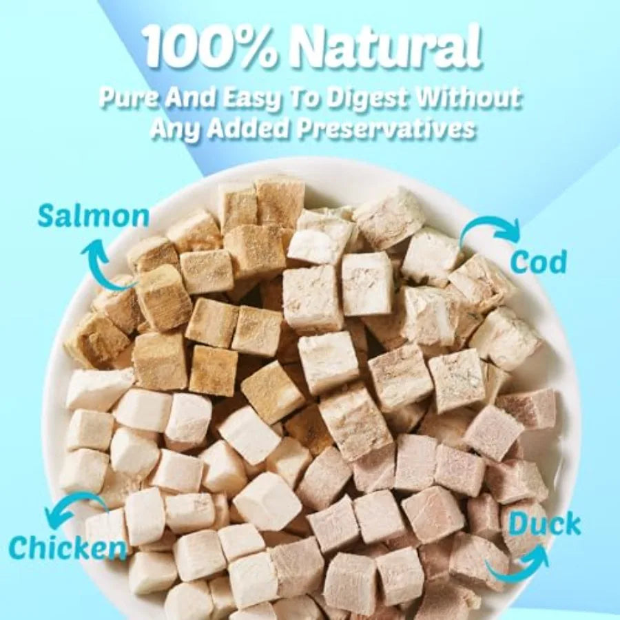 Natural Freeze-Dried Meat Snacks for Cats and Dogs | 4 in 1 Treats