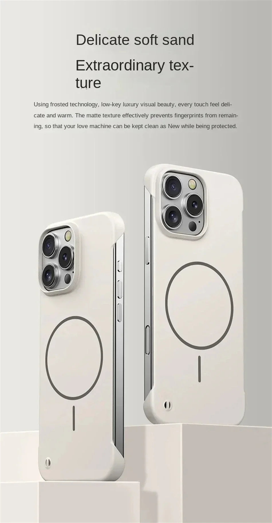 Ultra Thin Matte Frameless Phone Case | Shockproof & Stylish Protection