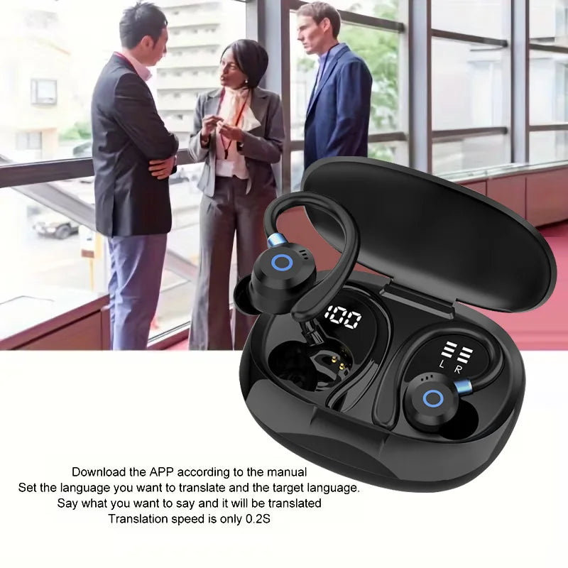 Wireless Bluetooth Earbuds | Active Noise-Cancellation & Digital Display