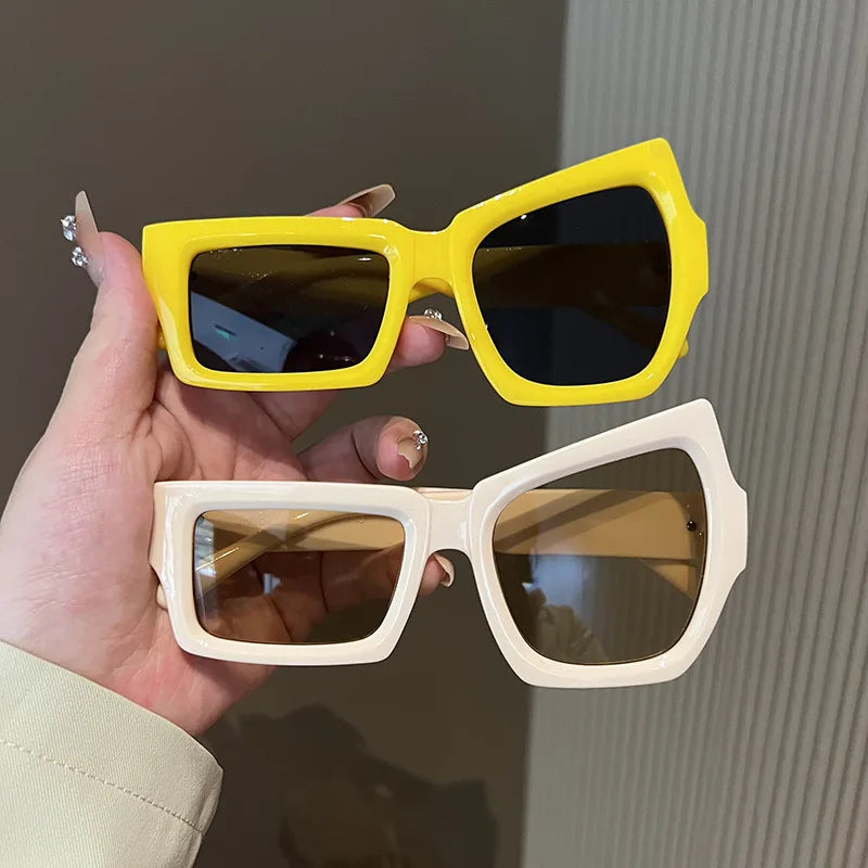 Polygon Vintage Square Sunglasses for Women & Men | Stylish Eyewear