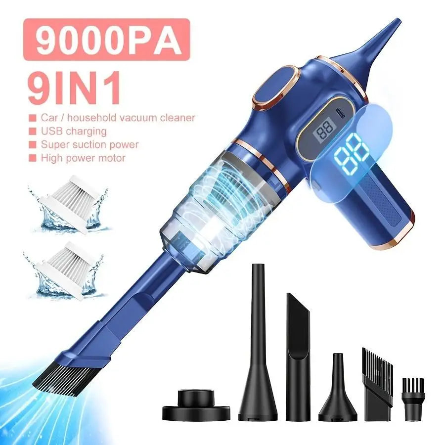 9000Pa 5-in-1 Wireless Vacuum Cleaner | Portable & Powerful Cleaning