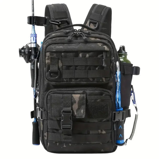 Mochila de pesca impermeable | Bolsa de almacenamiento de aparejos versátil