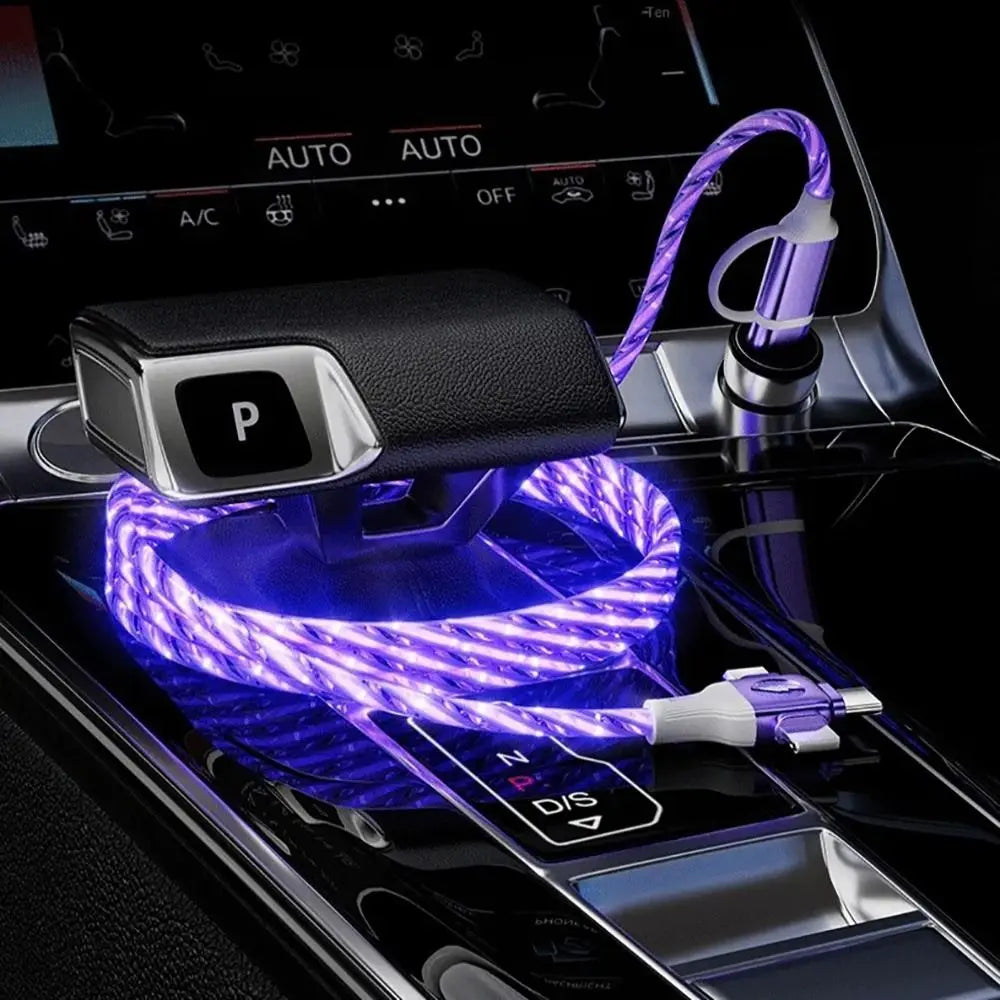 High-Speed Fast Charging PVC Cable | 3-in-2 Multi USB Design