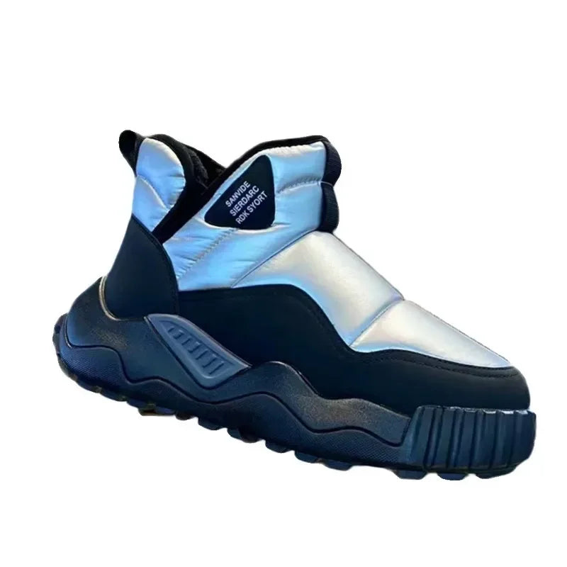 Men's Warm Plush Snow Boots | Thick Fleece Lined Winter Footwear