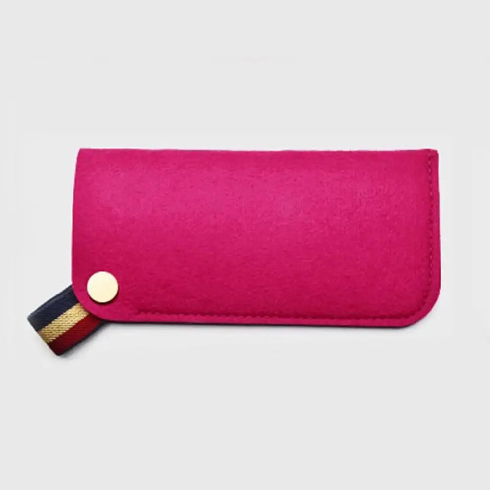 Colorful Felt Sunglasses Storage Bags for Men and Women