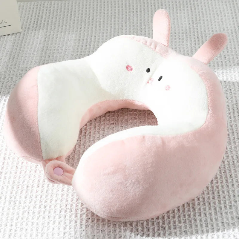 U-Shaped Cartoon Neck Pillow | Perfect for Car & Office Naps