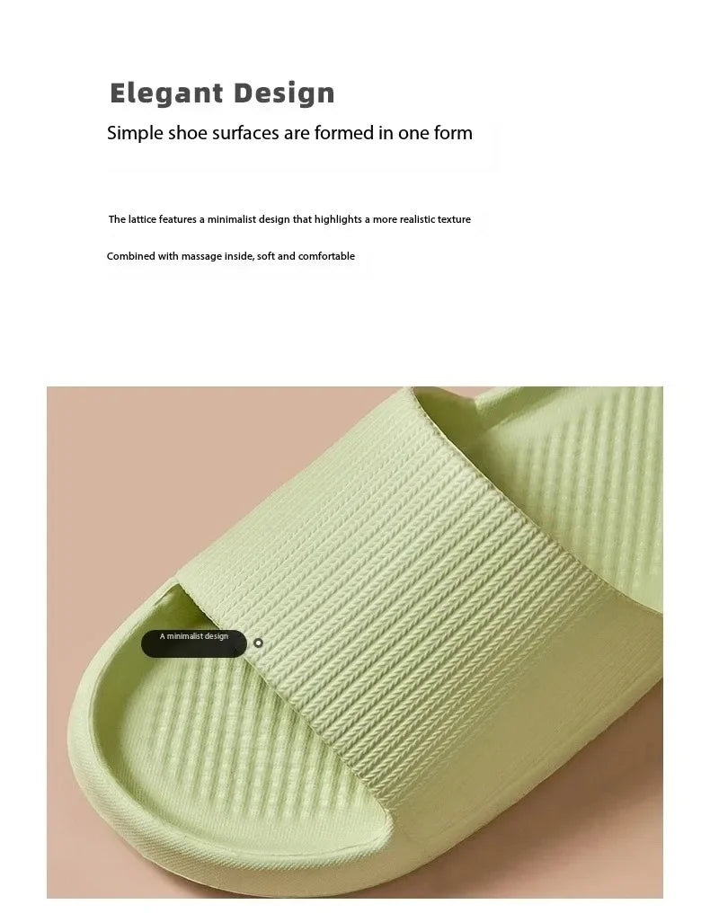 Unisex Soft EVA Cloud Slides | Non-Slip Indoor Slippers