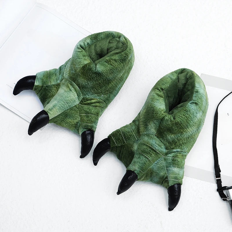 Fluffy Bigfoot Bear Paw Slippers | Cozy Unisex Indoor Slides