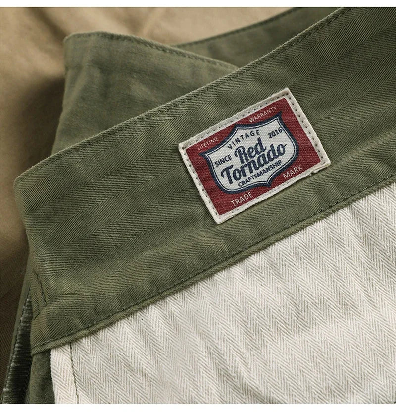Men's Herringbone Cotton Gurkha Pants for Casual Style