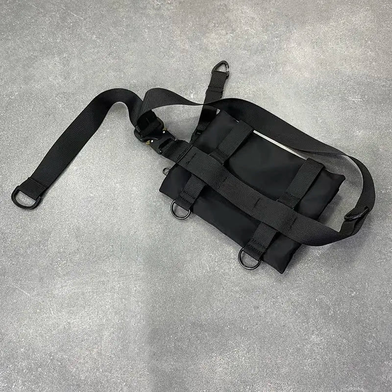 Tactical Techwear Style Crossbody Sling Bags Men Multi-function Chest Bags Y2K High Street Waist Bags Bolsos Para Hombre сумка
