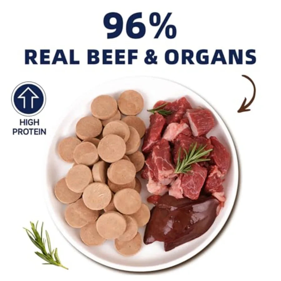 Freeze Dried Beef Patties | High Protein Treats for Dogs and Cats