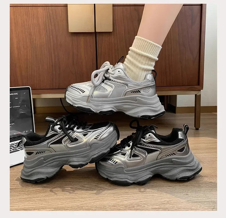 Fashionable Casual Platform Sneakers for Women | Comfortable Sports Shoes