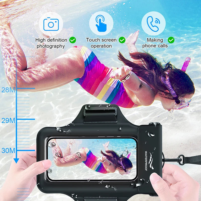 Waterproof Phone Pouch with Armband | Perfect for Swimming & Diving