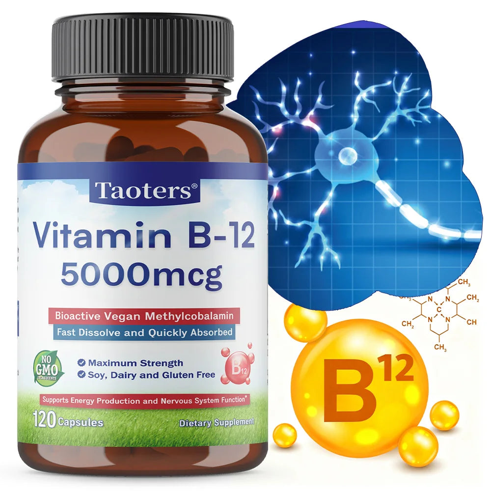 Vitamin B12 Capsules 5000 Mcg | Boost Your Energy Naturally