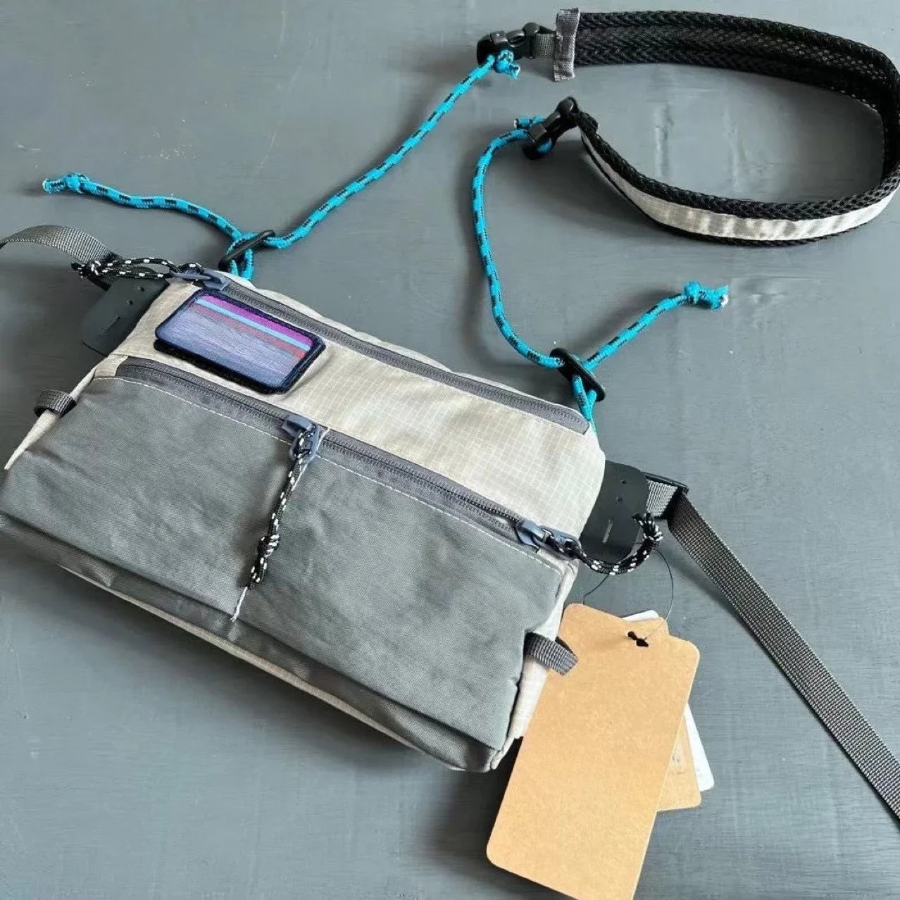 New Bata men's and women's sports envelope bag, fishing bag, versatile shoulder bag, workwear, mobile phone, small shoulder bag