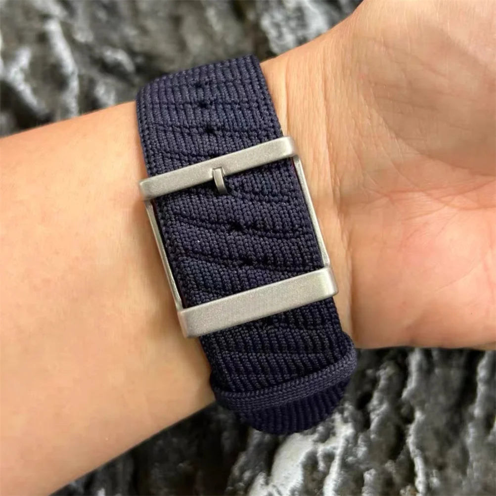 Navy Blue Nylon Strap for Apple Watch | Stylish & Comfortable Band