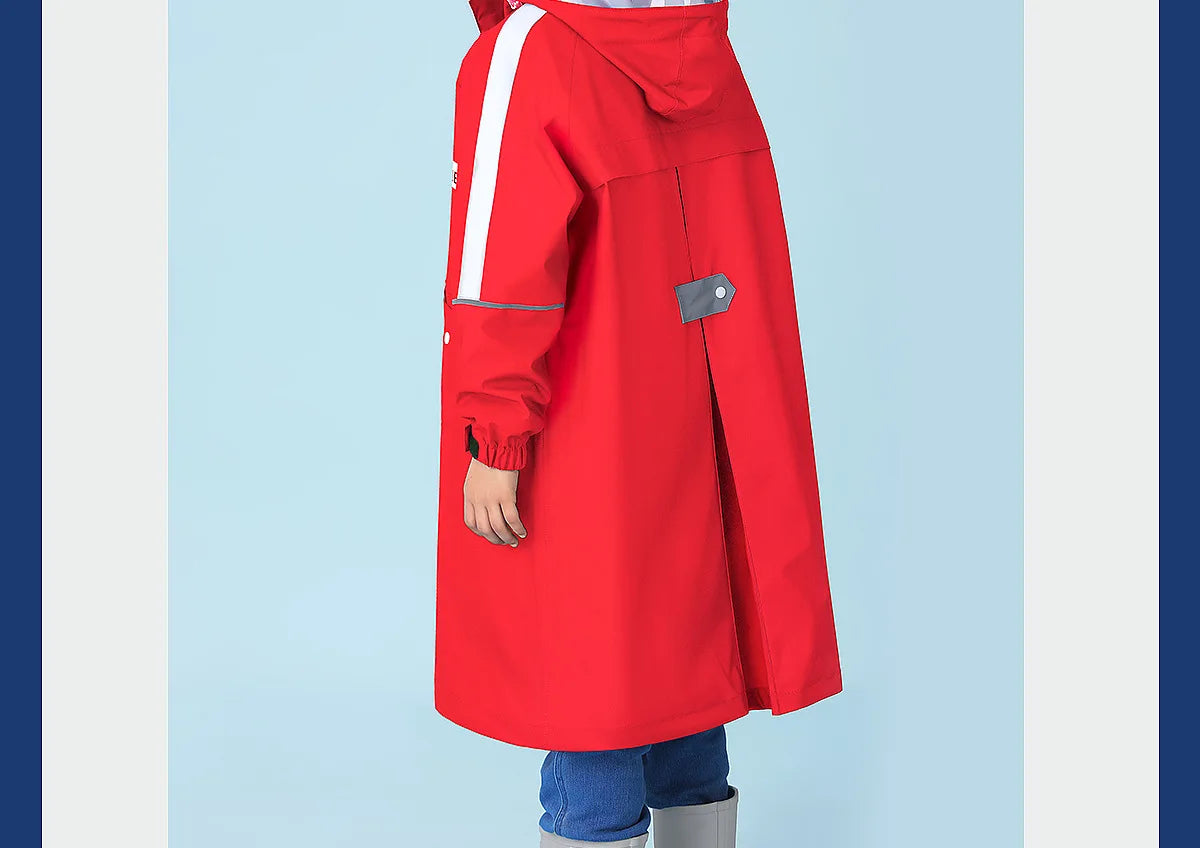 Children's Waterproof Raincoat with Schoolbag | Perfect for School Days