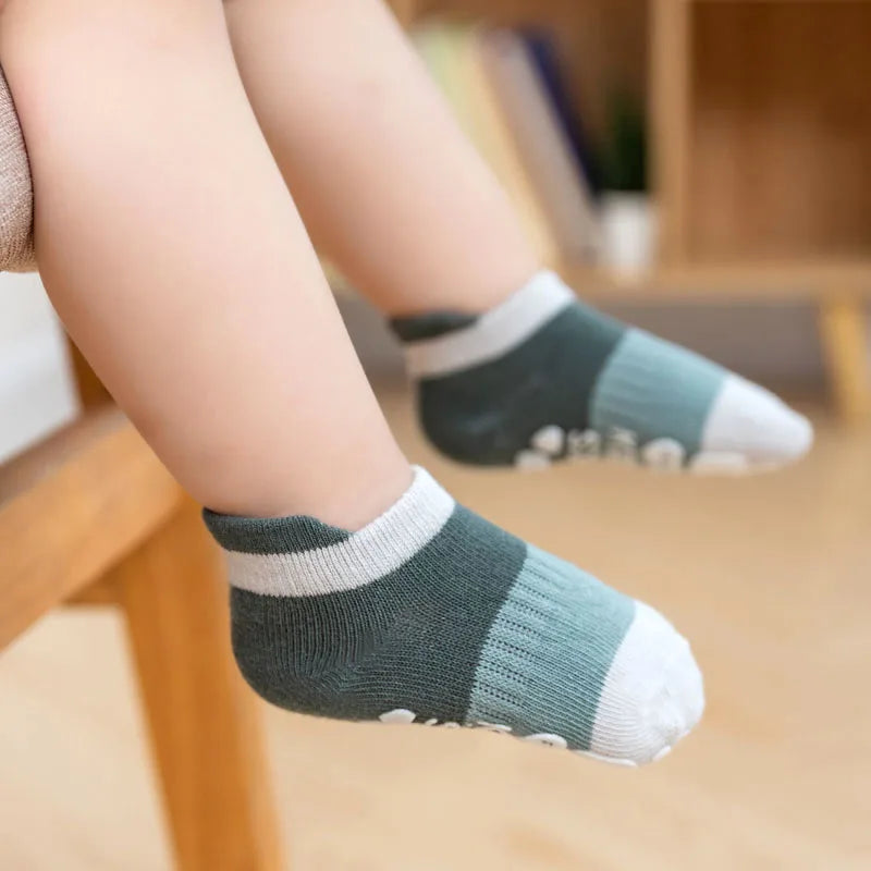 5 Pairs Kids Casual Cute Non-slip Socks | Breathable Comfort